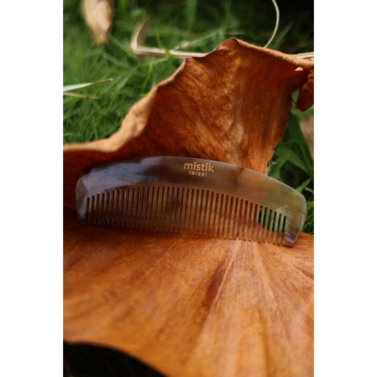 Mistik Terapi Sığır Boynuzu Tarak - Doğal ve Ekonomik Bakım - Orta Kalite