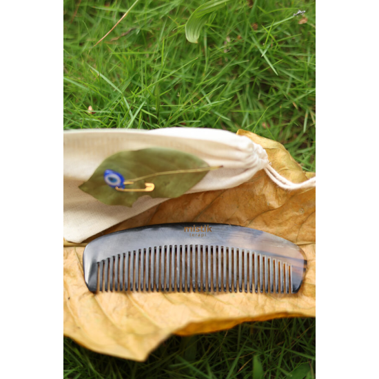 Mistik Terapi Sığır Boynuzu Tarak - Doğal ve Ekonomik Bakım - Orta Kalite