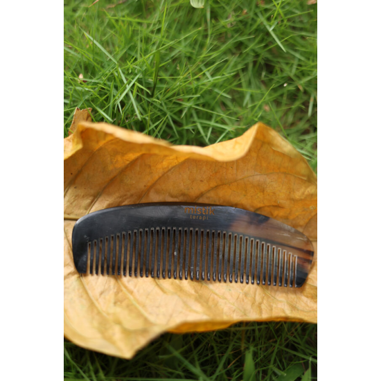 Mistik Terapi Sığır Boynuzu Tarak - Doğal ve Ekonomik Bakım - Orta Kalite