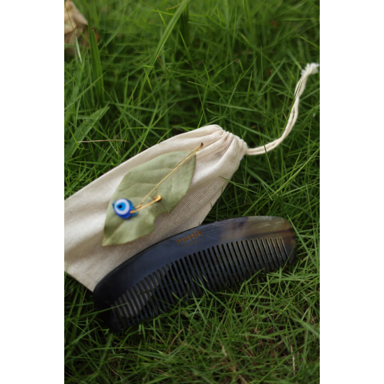 Mistik Terapi Sığır Boynuzu Tarak - Doğal ve Ekonomik Bakım - Orta Kalite